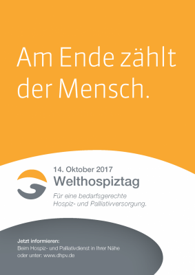 Plakat zum Welthospiztag 2017